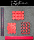 1" tablet x12 multi mold
