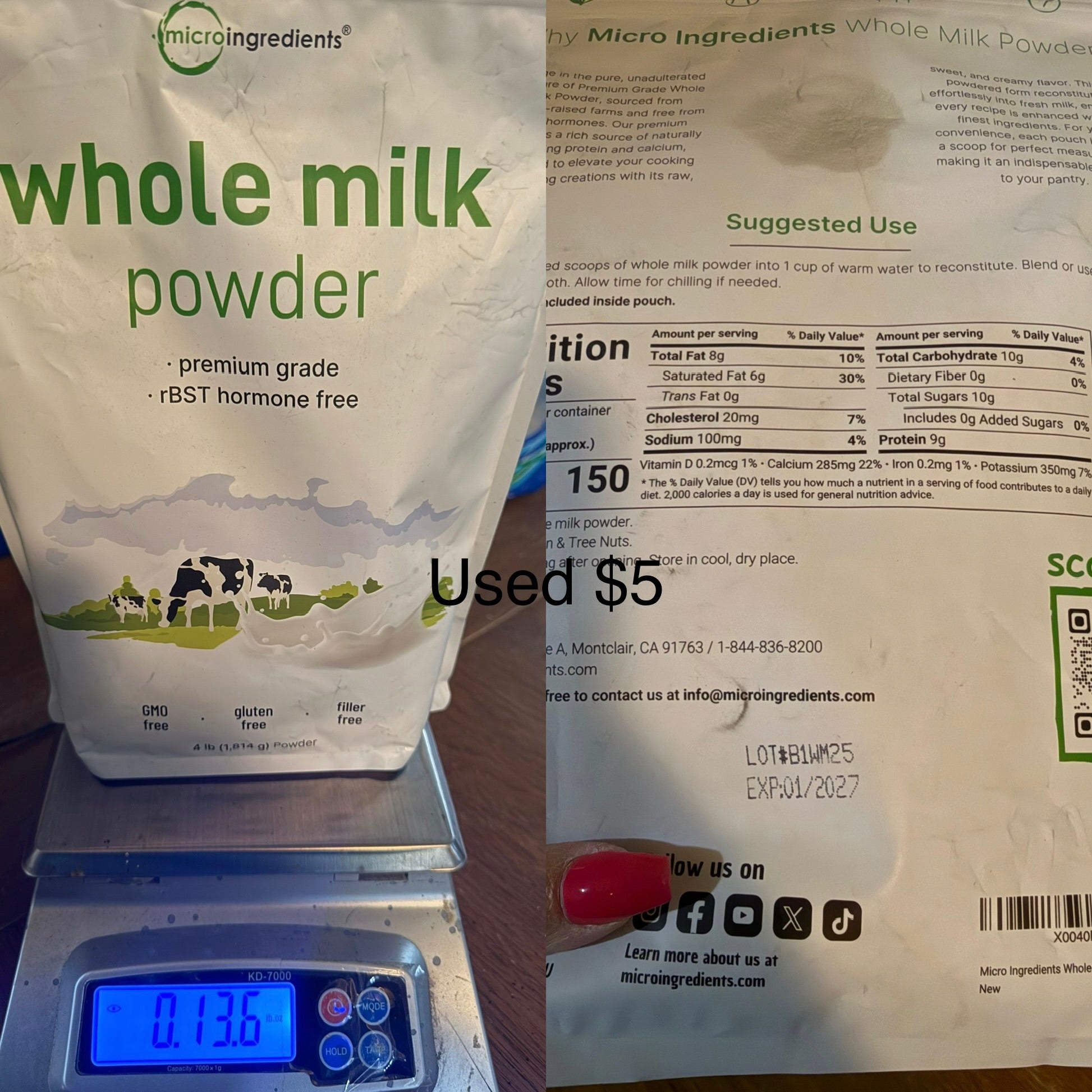Whole Milk Powder- Organic