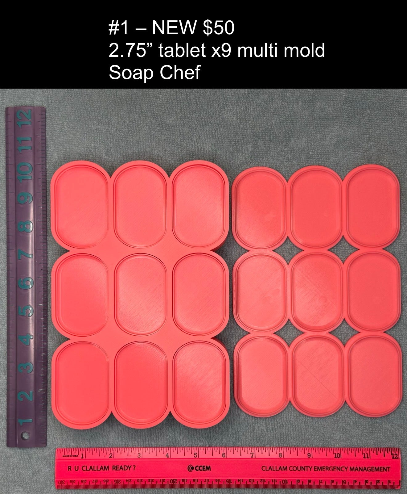2.75" tablet x9 multi mold