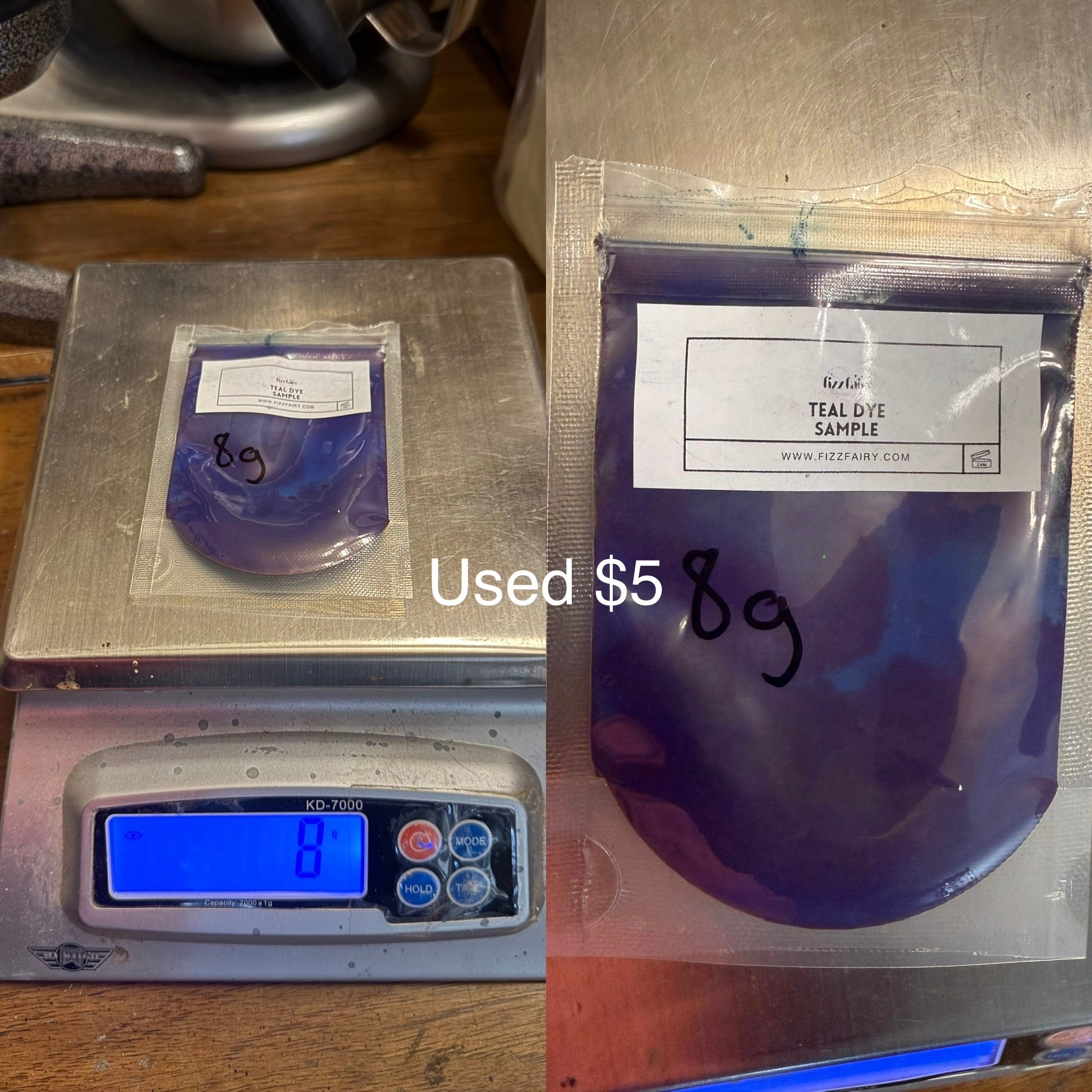 DYE- Teal Sample