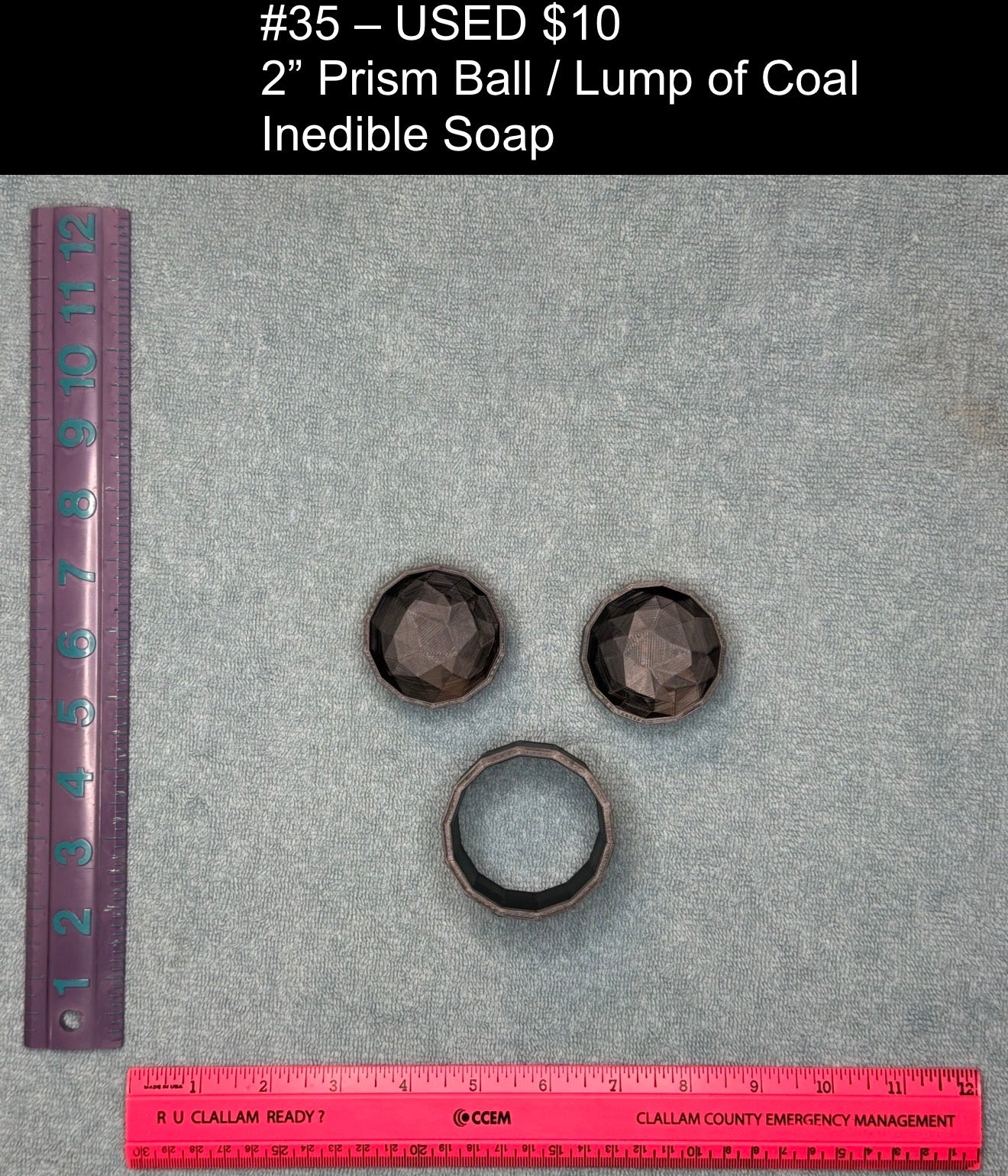 2" Prism Ball/Lump of Coal